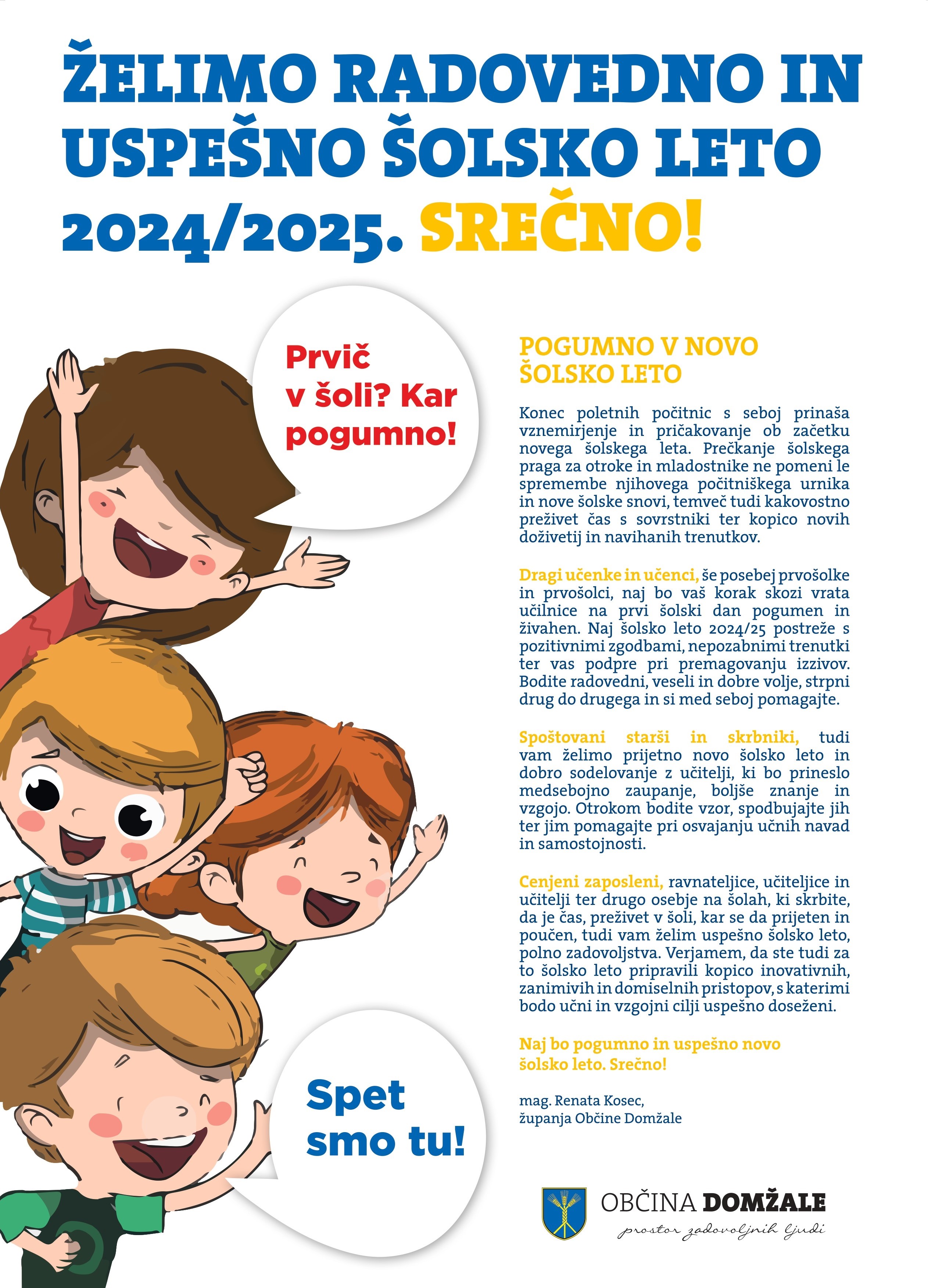 Nagovor županje ob pričetku šole